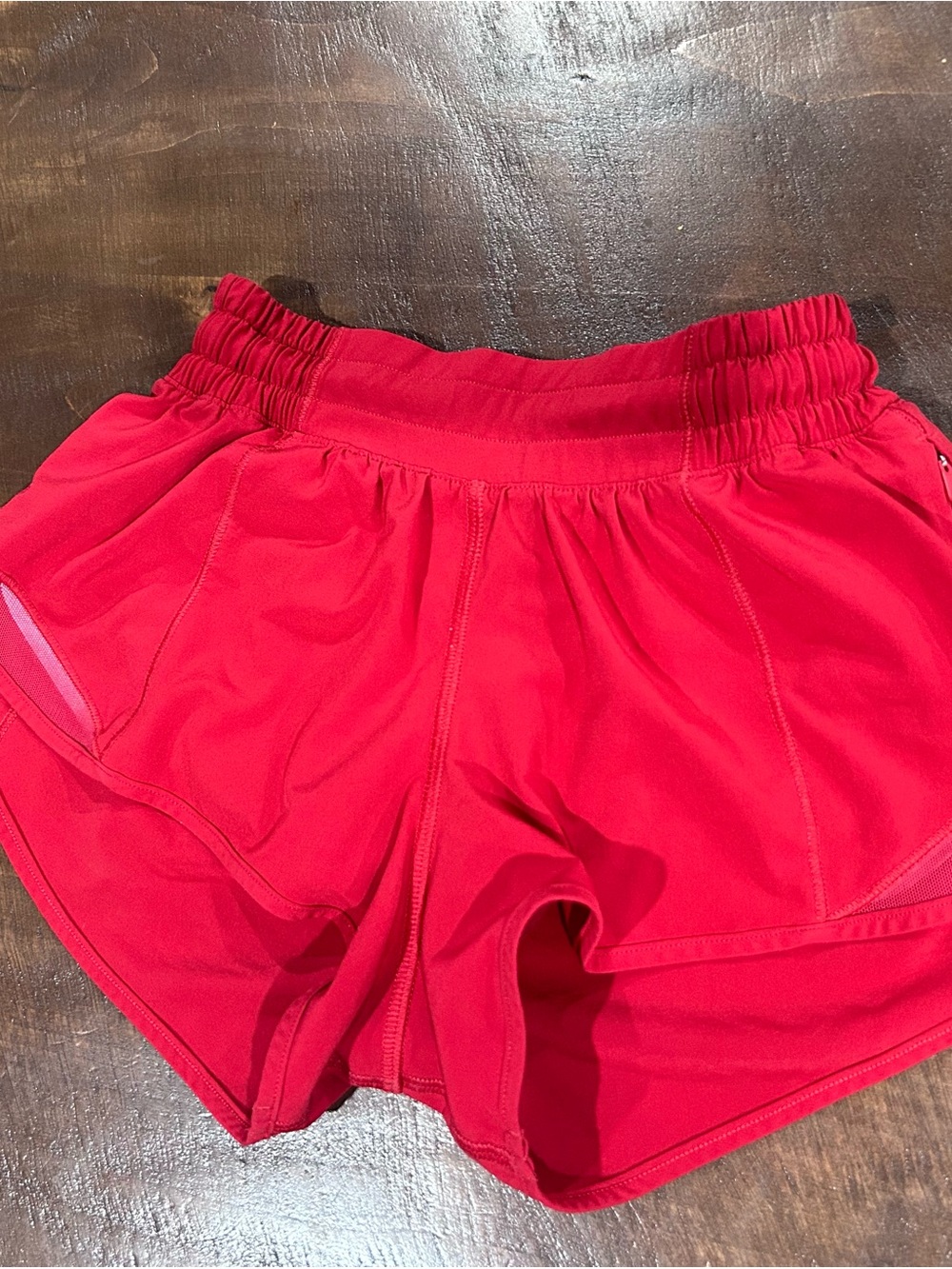 lululemon athletica Bright Red Running Shorts